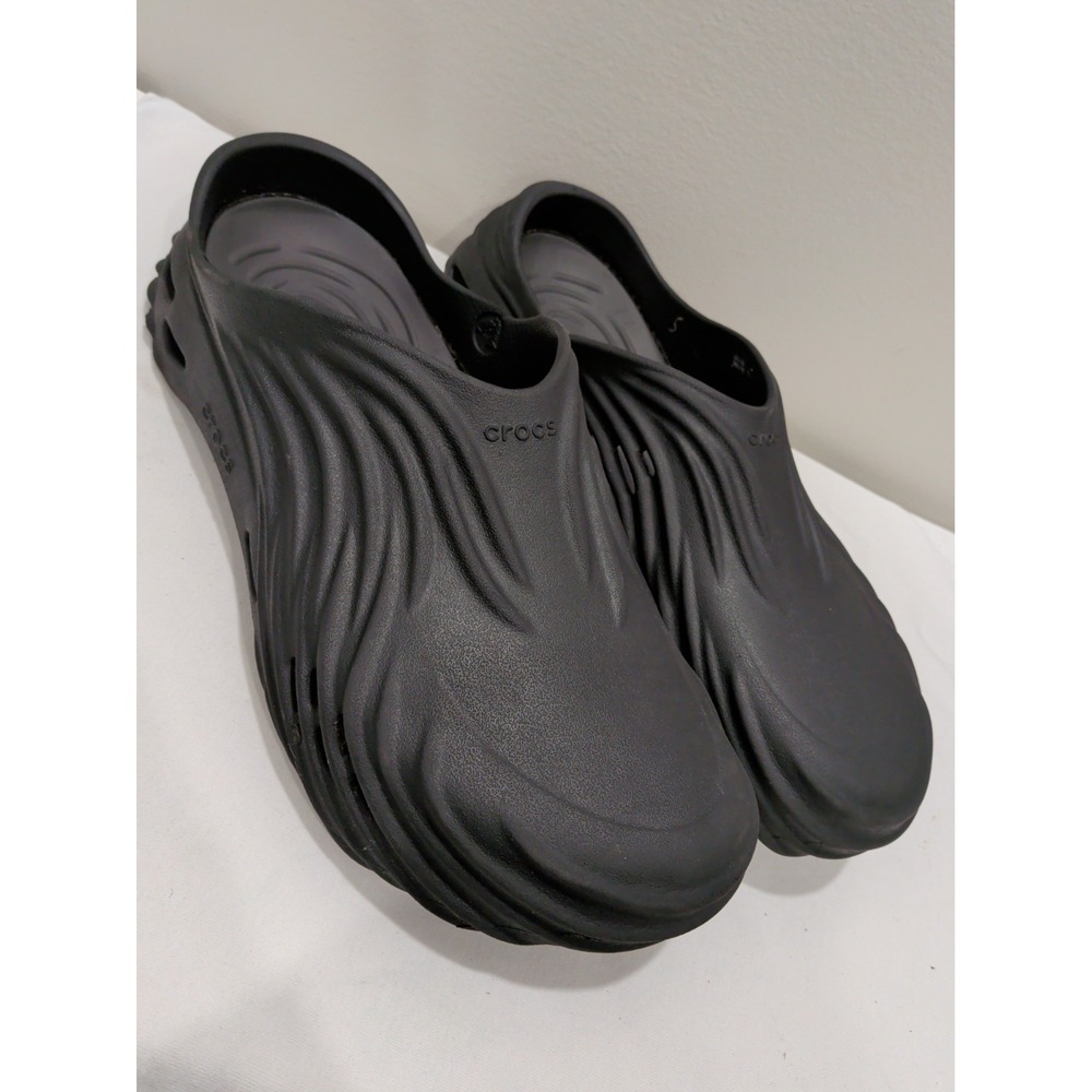 Crocs Echo Wave Black Sand Sandals Slip On Clogs Shoes Mens Sz 13